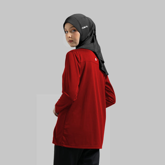 Ultimate Basic -  Arabella Top - Maroon