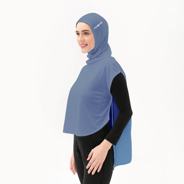 NOORE - Kanza Sport Hijab - Stone Blue