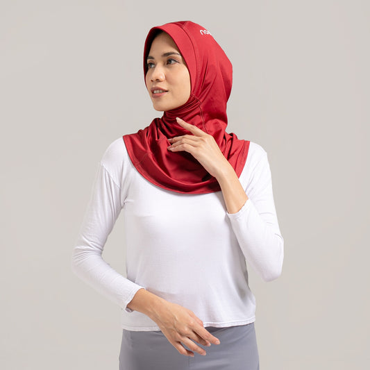 NOORE - New Veda Sport Hijab - Maroon