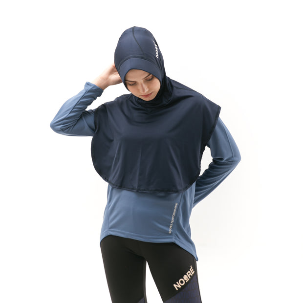NOORE - Nadeen Sport Hijab - Navy