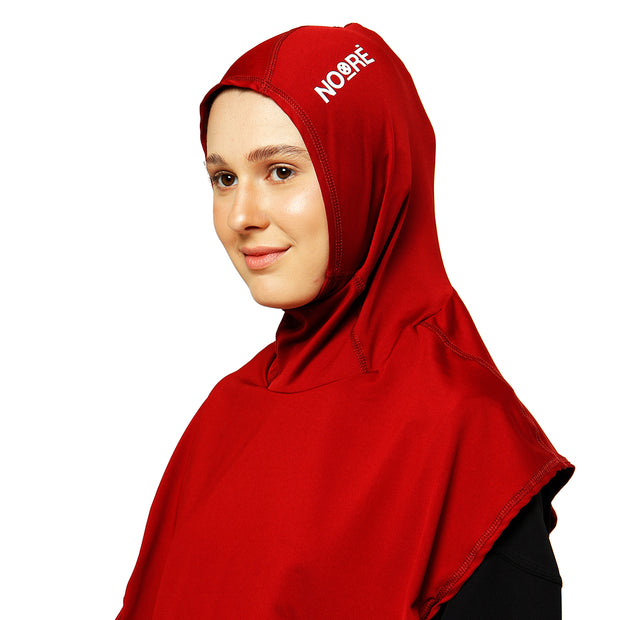 NOORE - Sarai Sport Hijab - Maroon